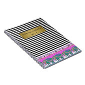 黒ストライプ象華美モダン ノートブック (右側)