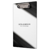 黒ストライプ金ゴールド細線 クリップボード (左)