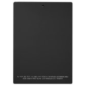 黒ストライプ金ゴールド細線 クリップボード (裏面)