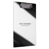 黒ストライプ金ゴールド細線 クリップボード (右)