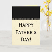 黒ストライプ～カード カード (黄色い花)