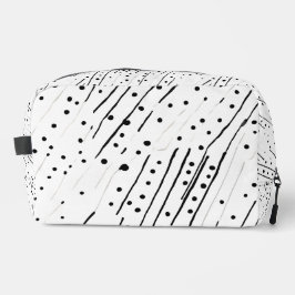 黒ストライプ、白、灰色のパターンまたは水玉模様 ドップキット