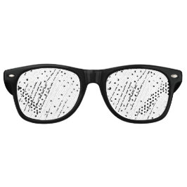 黒ストライプ、白、灰色のパターンまたは水玉模様 レトロサングラス