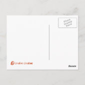 黒スパイダーポストカード ポストカード (裏面)