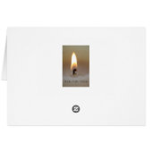 黒スペインの金ゴールドクリスマスマスコラージュカード (裏面横)