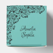 黒スワエレガントールズターコイズキンセアニラ フェイバーボックス (上部)