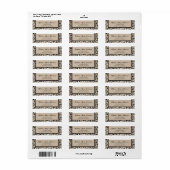 黒スワールダマスクon Tan ラベル (フルシート)