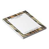 黒ゼブラストライプ ノートパッド (アングル)