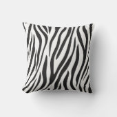 黒ゼブラパターン クッション (正面)