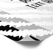 黒ゼブラ印刷パターン。 ポスター (角)