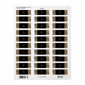 黒ゼブラ印刷 ラベル (フルシート)