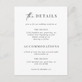 黒タイフォーマル金ゴールドアールデコ詳細挿入 エンクロージャーカード