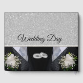 黒タキシスとリングや輪ゲイ結婚の2つのルーム ゲストブック (裏面)