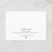 黒タトゥーアフターケア説明書ビジネスカード 名刺 (裏面)