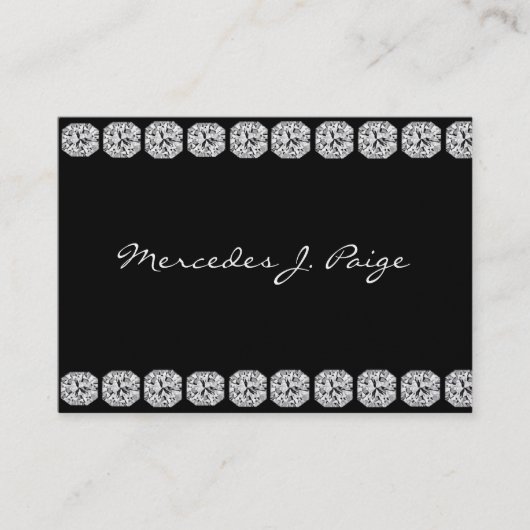 黒ダイヤのフェイクな名刺 名刺 (正面)