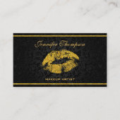 黒ダマエレガントス金ゴールド唇 名刺 (正面)
