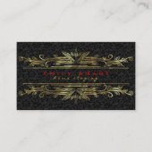 黒ダマエレガントス金ゴールド枠 名刺 (正面)