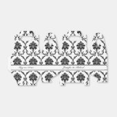 黒ダマスクエレガントカスタマイズ可能なお願いボックス フェイバーボックス (折り畳みなし)