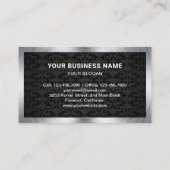 黒ダマスクスチールハンドマン自動修理整備士 名刺 (裏面)