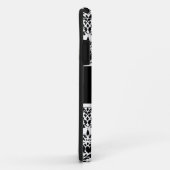 黒ダマスク Case-Mate iPhoneケース (裏面/右)