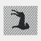 黒ダン フリースブランケット (正面(横))