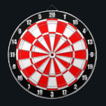 黒ダーツボードの赤と白 ダーツボード<br><div class="desc">黒ダーツボード上の赤と白。</div>