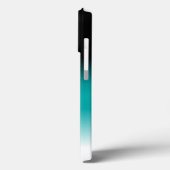 黒ティール（緑がかった色）白グラデーション Case-Mate iPhoneケース (裏面 / 左)