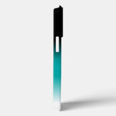 黒ティール（緑がかった色）白グラデーション Case-Mate iPhoneケース (裏面 / 右)