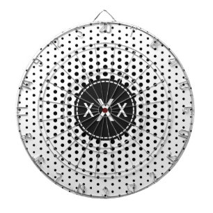 黒テクノドットモダンモノグラム ダーツボード