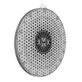 黒テクノドットモダンモノグラム ダーツボード (正面左)