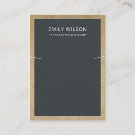 黒テラコッタテクスチャネッ縁どクレスディスプレイ 名刺