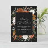 黒テラコッタフローラエレガント写真 シーズンカード (スタンド正面)