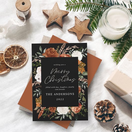 黒テラコッタフローラエレガント本 シーズンカード