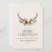 黒テラコッタ植物性エレガントスタグフローラホール シーズンカード (正面)