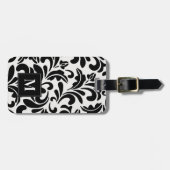 黒デザイモダンンタグラグタグ ラゲッジタグ (正面横)