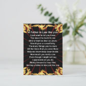 黒デザイン法王の父 ポストカード (スタンド正面)