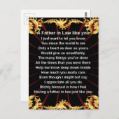 黒デザイン法王の父 ポストカード (正面/裏面)