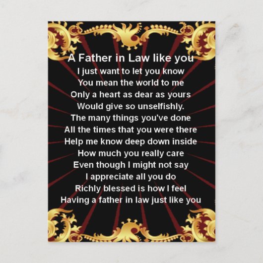 黒デザイン法王の父 ポストカード (正面)