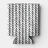 黒トライバル素朴パターンクーラーボックス 缶クーラー (正面)