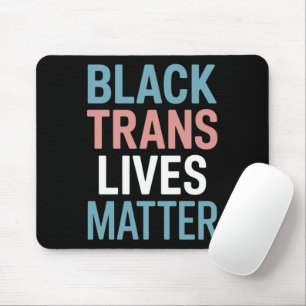 黒トランスジェンダーLGBTQサポートは問題のトランスジェンダー マウスパッド