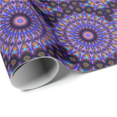 黒トリップ（幻覚体験）のような光パーティー包み紙 ラッピングペーパー (ロールコーナー)