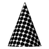 黒ドットパーティー帽子を閉じる パーティーハット (左)