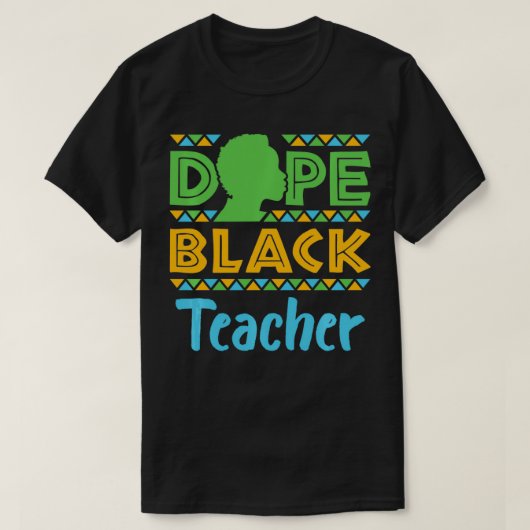 黒ドーピング先生教えのアフリカ系アメリカ人 Tシャツ (デザイン正面)