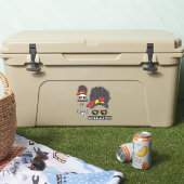 黒ドーピング母、黒アフロメッシーブンケンテ色 シール (クーラー)