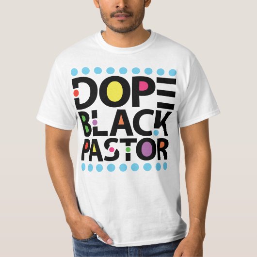 黒ドーピング牧師 Tシャツ (正面)