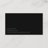 黒ニュートラルトーン 名刺 (裏面)