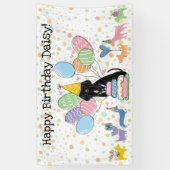 黒ネアポリタン・マスティフの誕生日 横断幕 (縦)