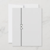 黒ネクタイディ企業のナー披露宴招待状 招待状 (裏面)