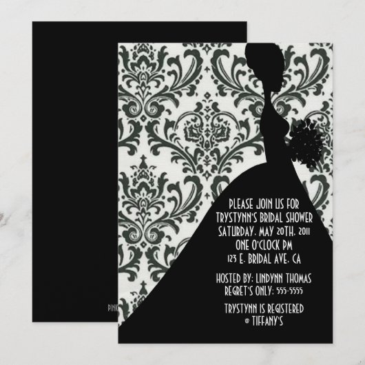 黒ネクタイ事件 招待状 (正面/裏面)