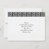 黒ネクタイ結婚式招待状披露宴カード 招待状 (正面)